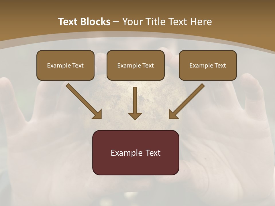 Heart Shape Potato Heart PowerPoint Template
