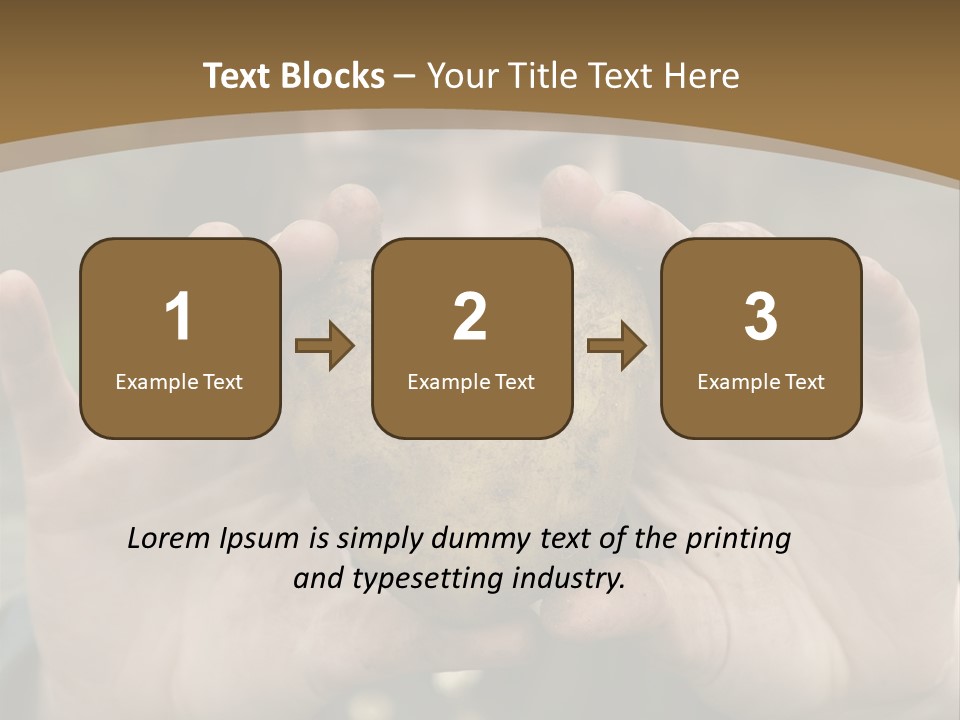 Heart Shape Potato Heart PowerPoint Template