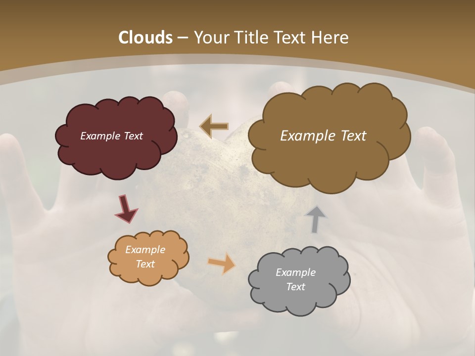 Heart Shape Potato Heart PowerPoint Template