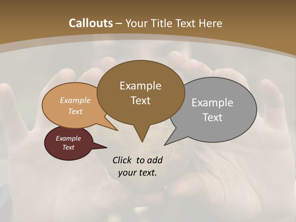 Heart Shape Potato Heart PowerPoint Template