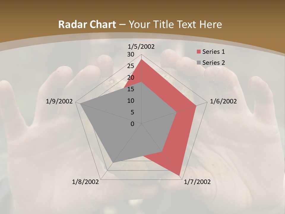 Heart Shape Potato Heart PowerPoint Template
