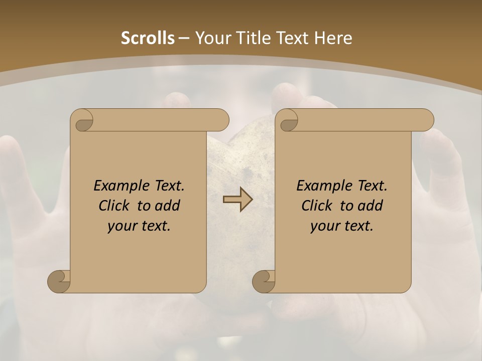 Heart Shape Potato Heart PowerPoint Template