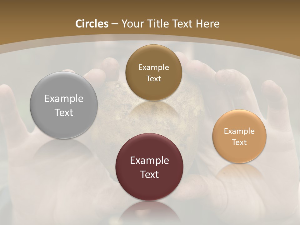 Heart Shape Potato Heart PowerPoint Template