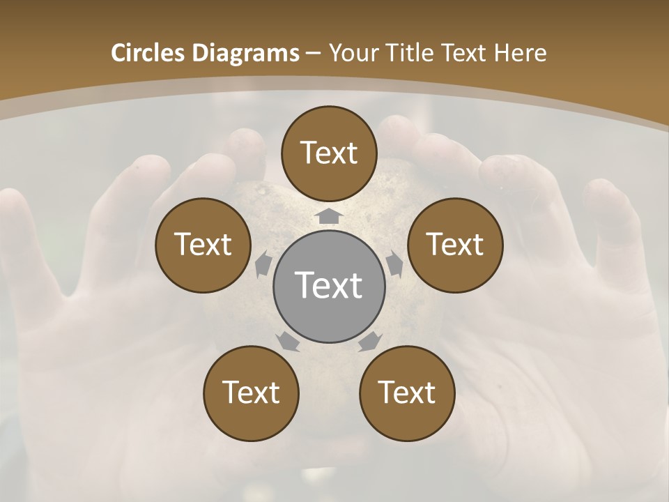 Heart Shape Potato Heart PowerPoint Template