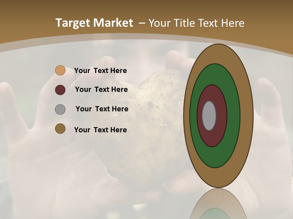 Heart Shape Potato Heart PowerPoint Template