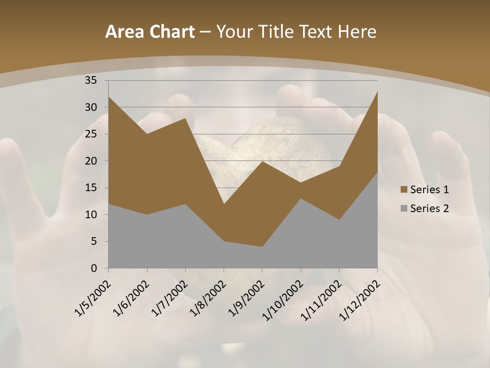 Heart Shape Potato Heart PowerPoint Template