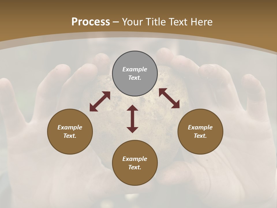 Heart Shape Potato Heart PowerPoint Template