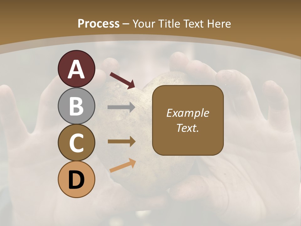 Heart Shape Potato Heart PowerPoint Template