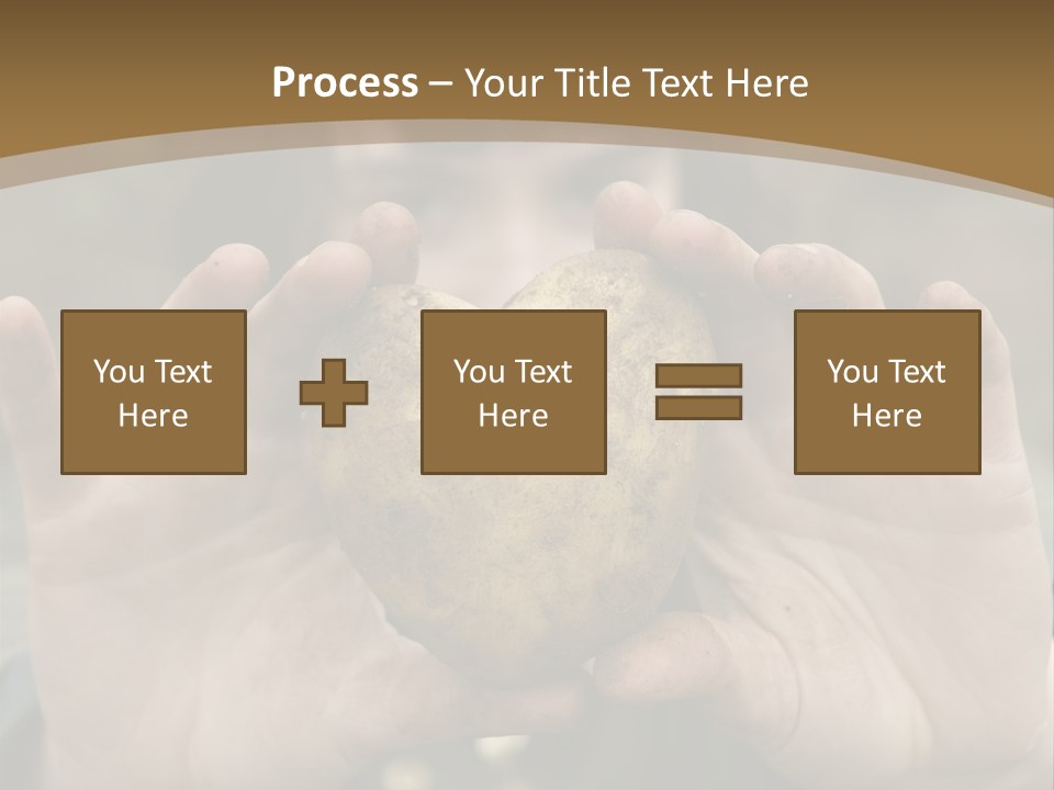 Heart Shape Potato Heart PowerPoint Template