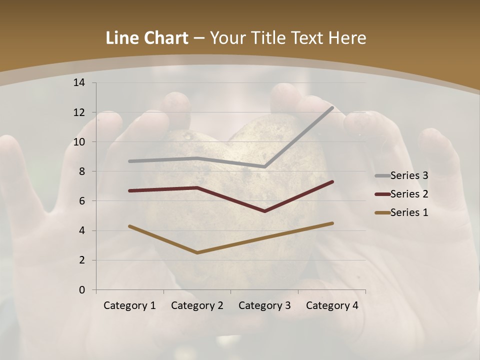 Heart Shape Potato Heart PowerPoint Template