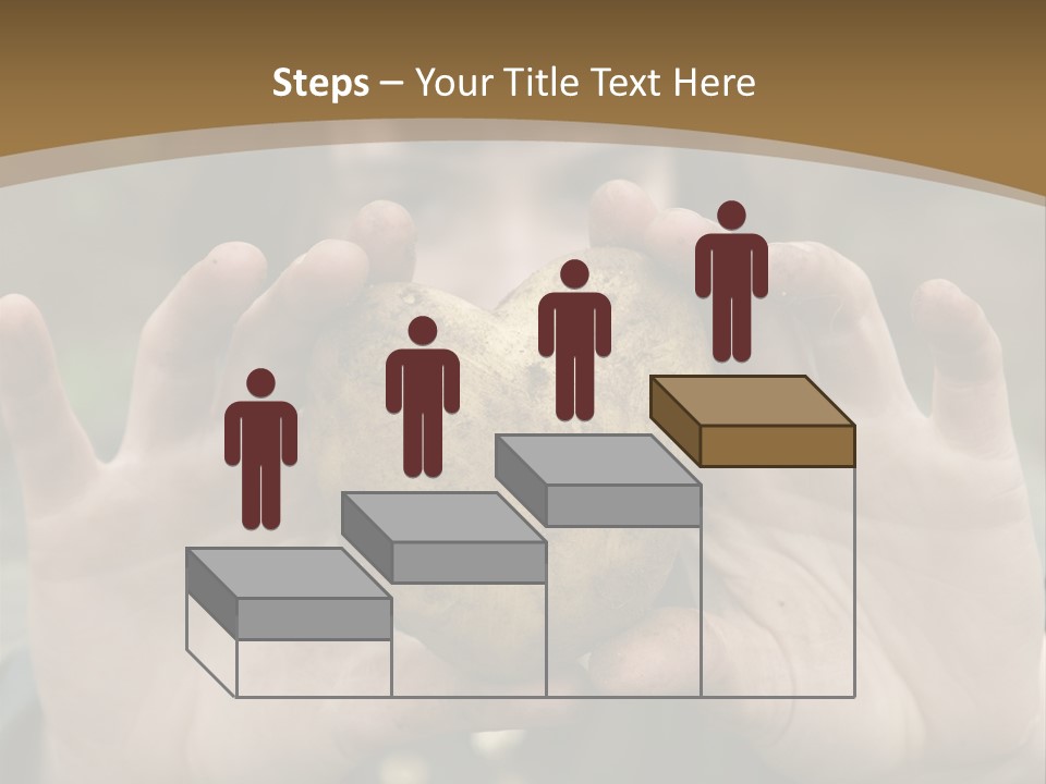 Heart Shape Potato Heart PowerPoint Template