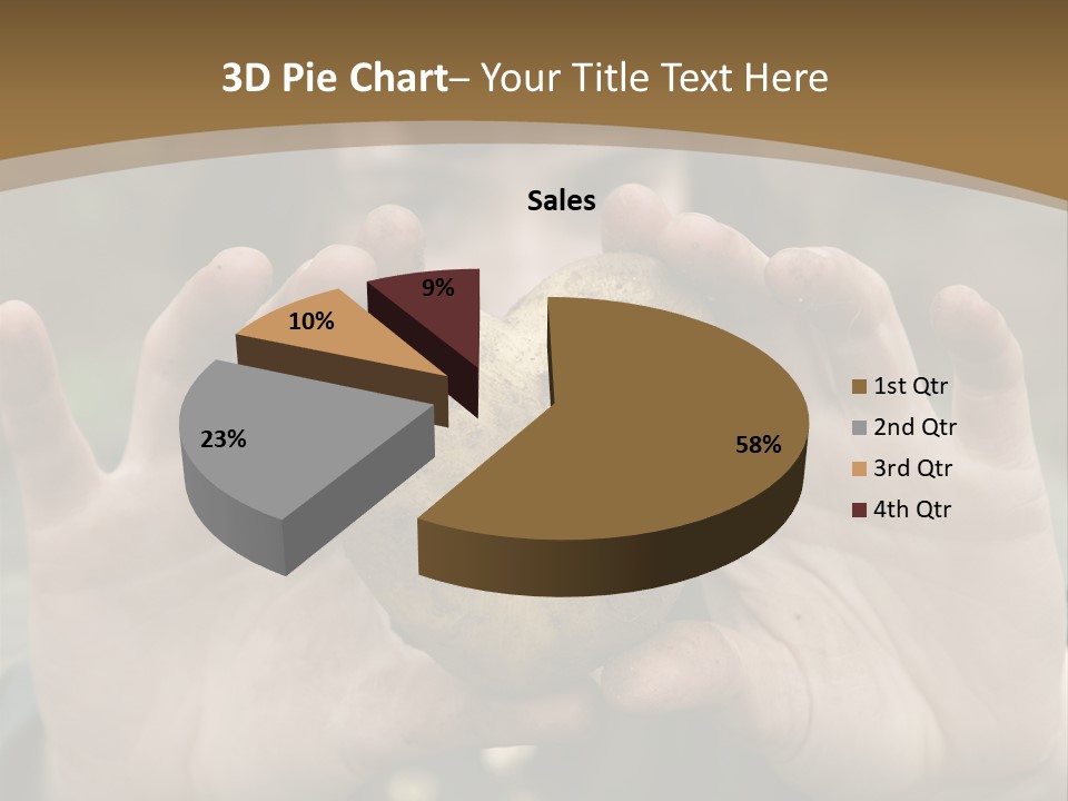 Heart Shape Potato Heart PowerPoint Template