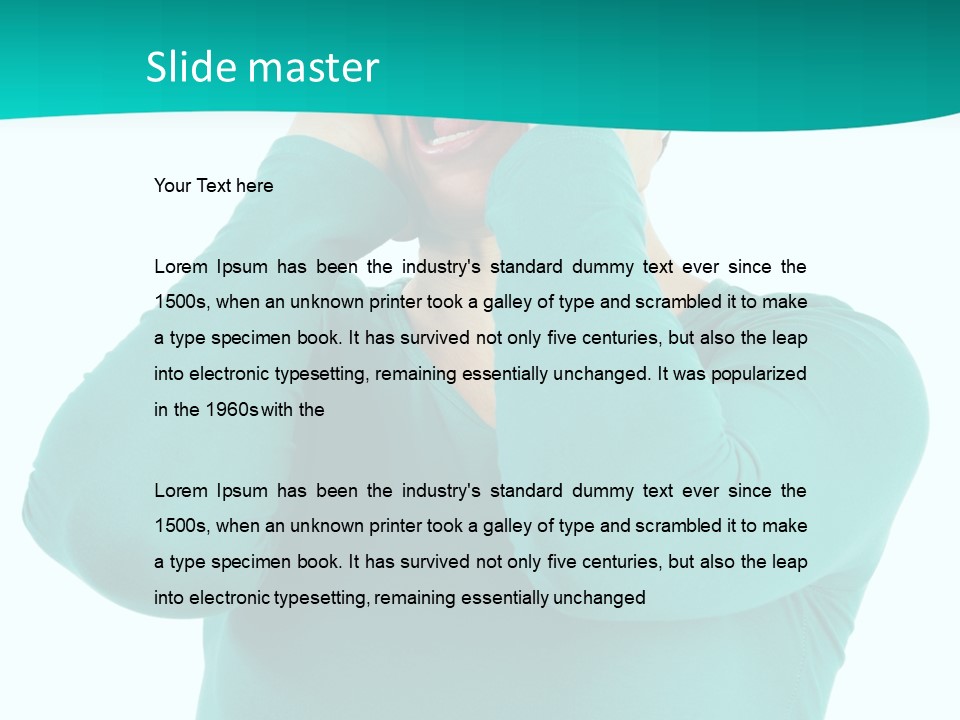 Stress Young Isolated PowerPoint Template