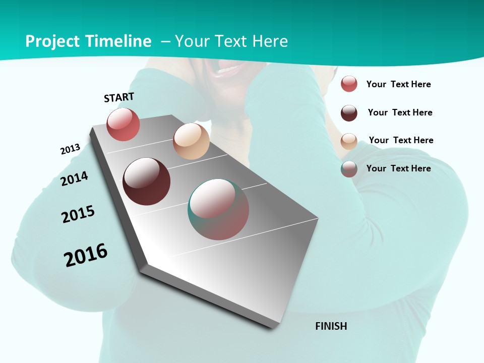 Stress Young Isolated PowerPoint Template