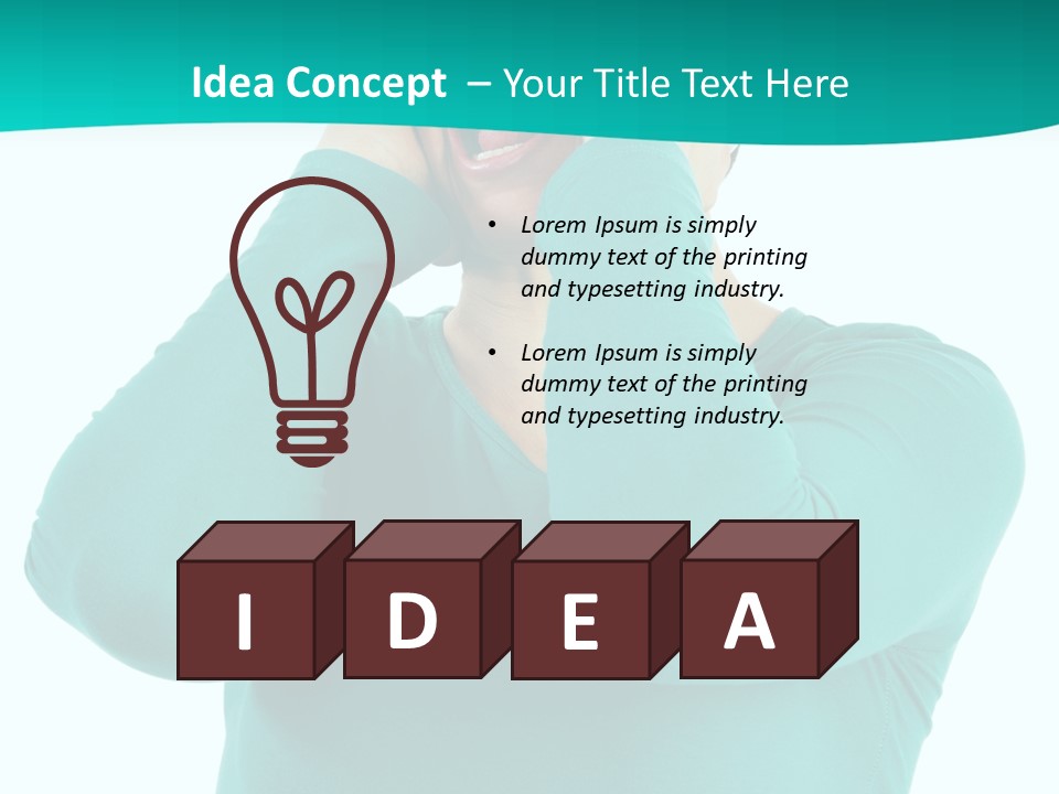 Stress Young Isolated PowerPoint Template