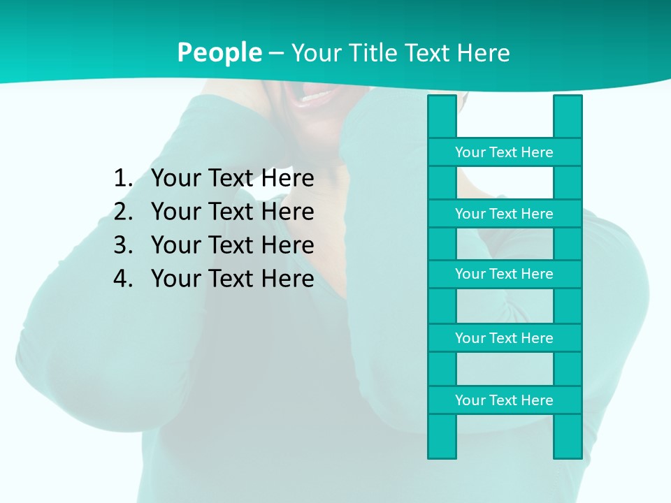Stress Young Isolated PowerPoint Template