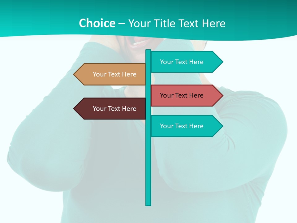 Stress Young Isolated PowerPoint Template