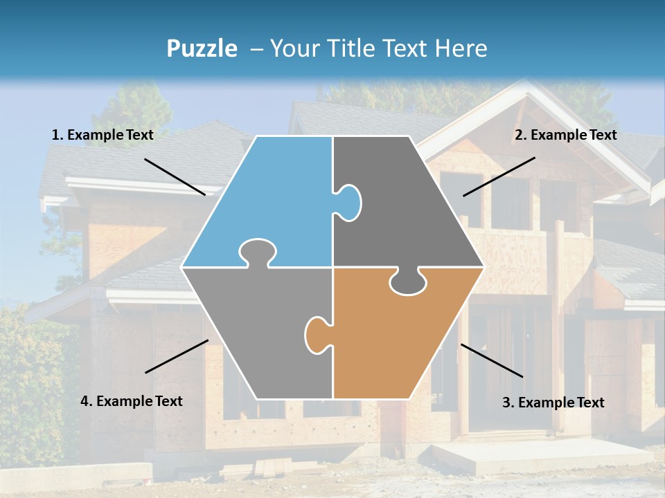 Attic Building Shingles PowerPoint Template