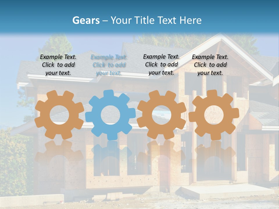 Attic Building Shingles PowerPoint Template