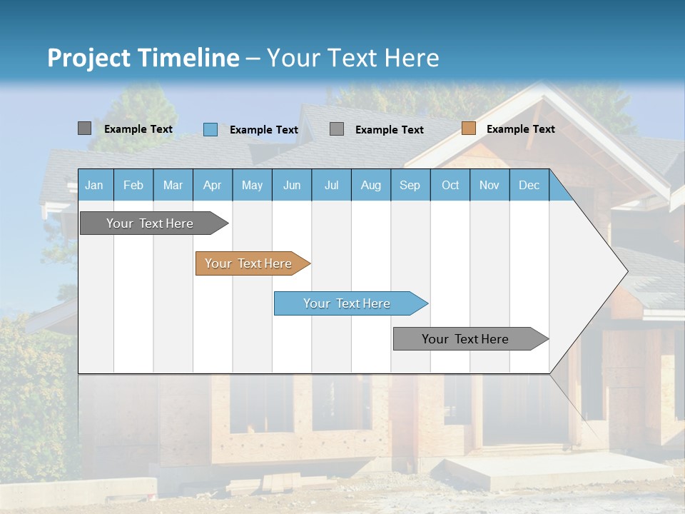 Attic Building Shingles PowerPoint Template