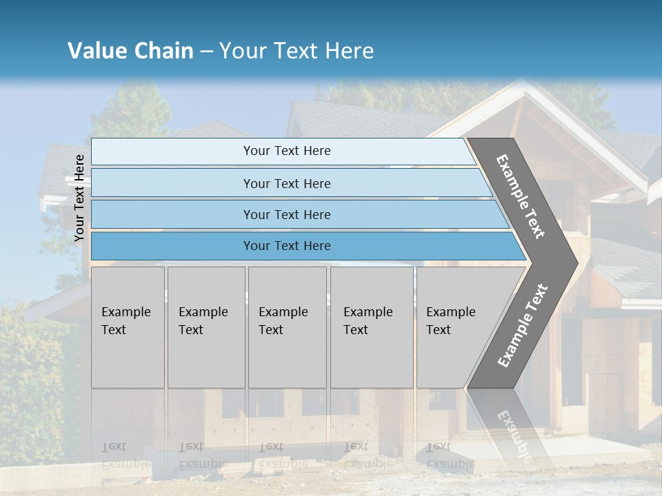 Attic Building Shingles PowerPoint Template