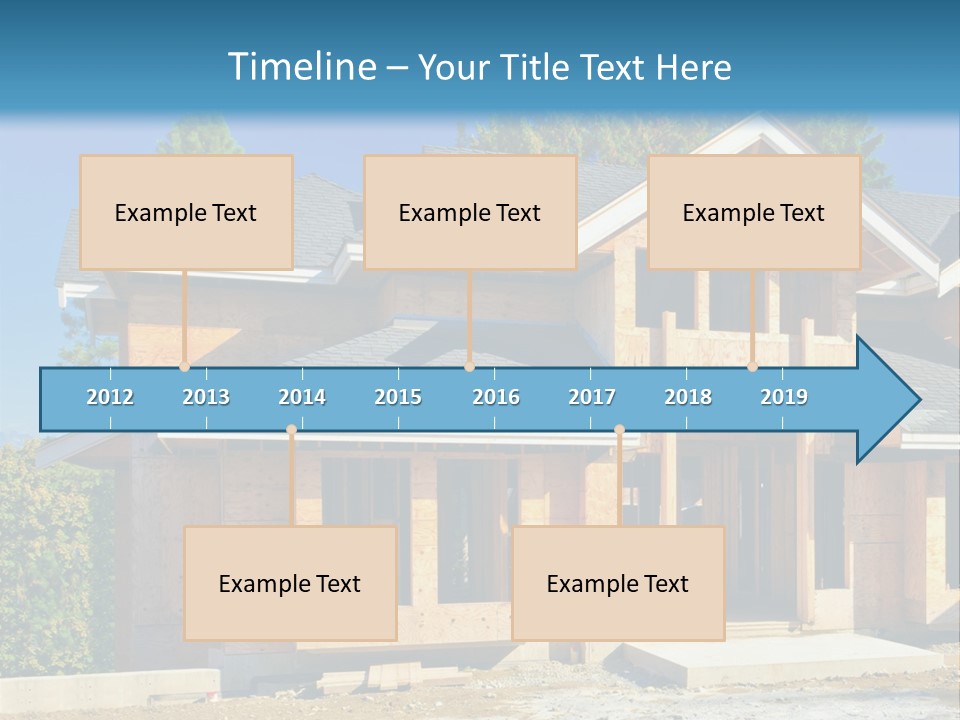 Attic Building Shingles PowerPoint Template