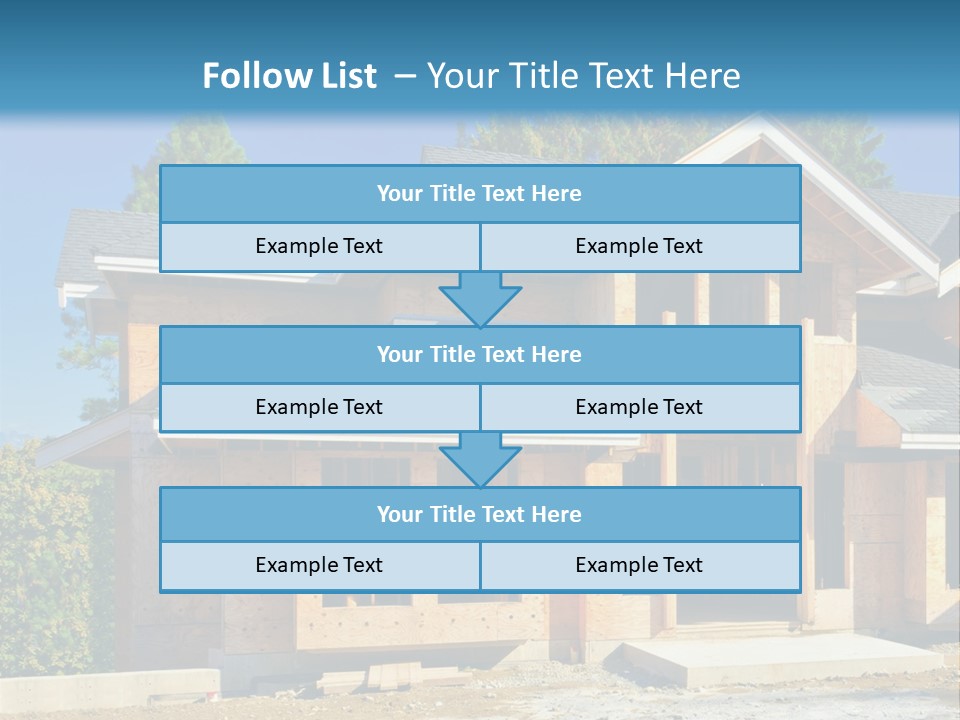 Attic Building Shingles PowerPoint Template