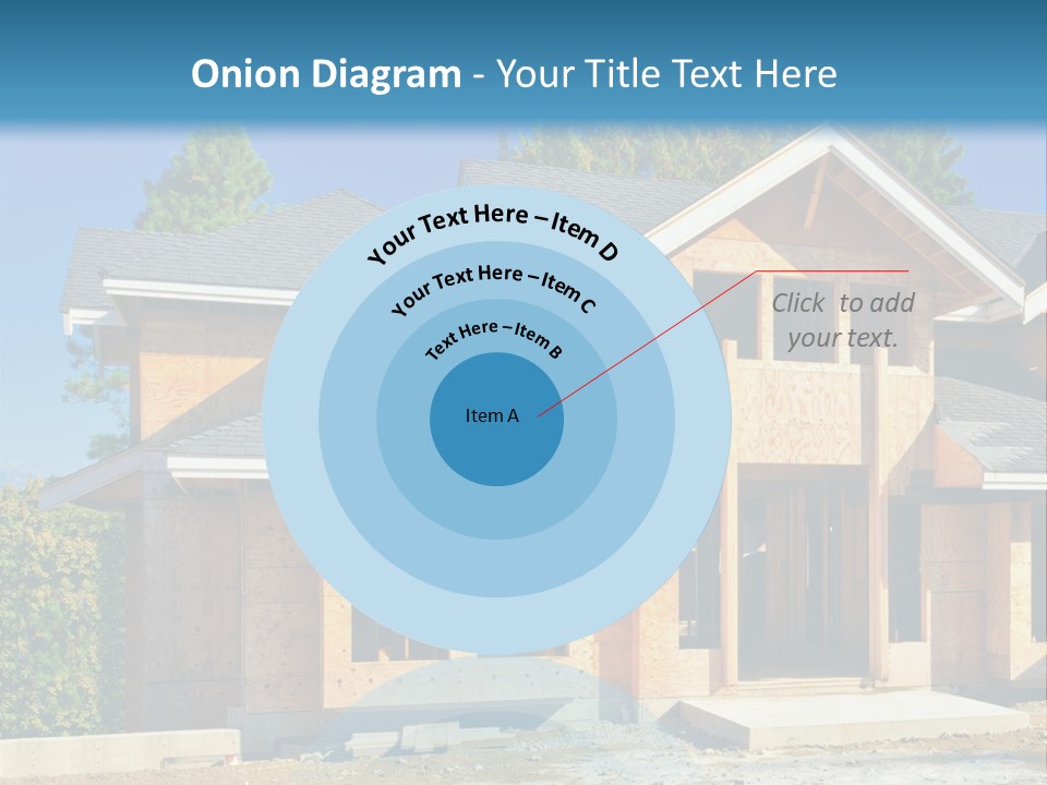 Attic Building Shingles PowerPoint Template