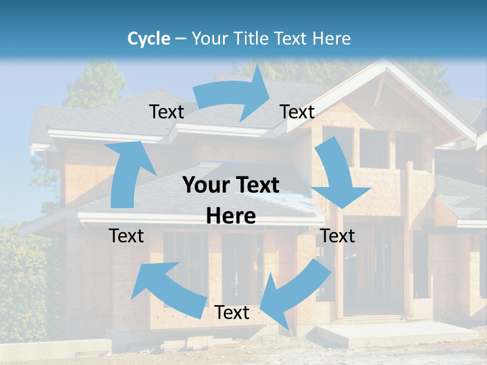 Attic Building Shingles PowerPoint Template