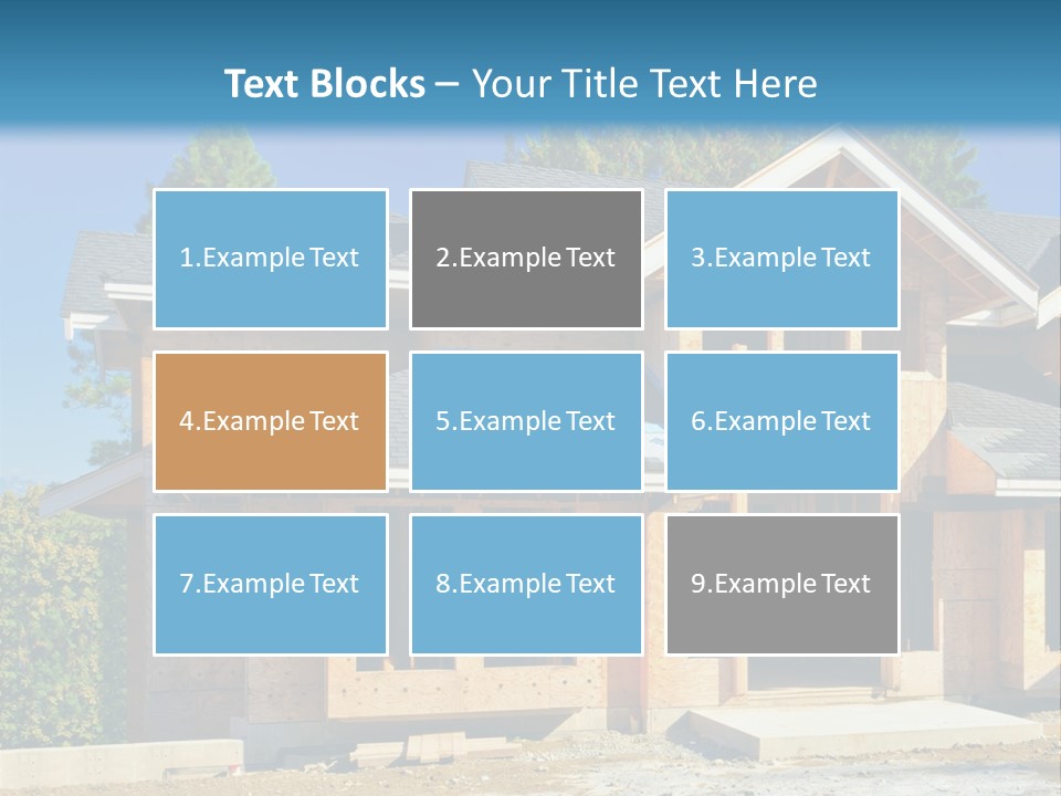 Attic Building Shingles PowerPoint Template