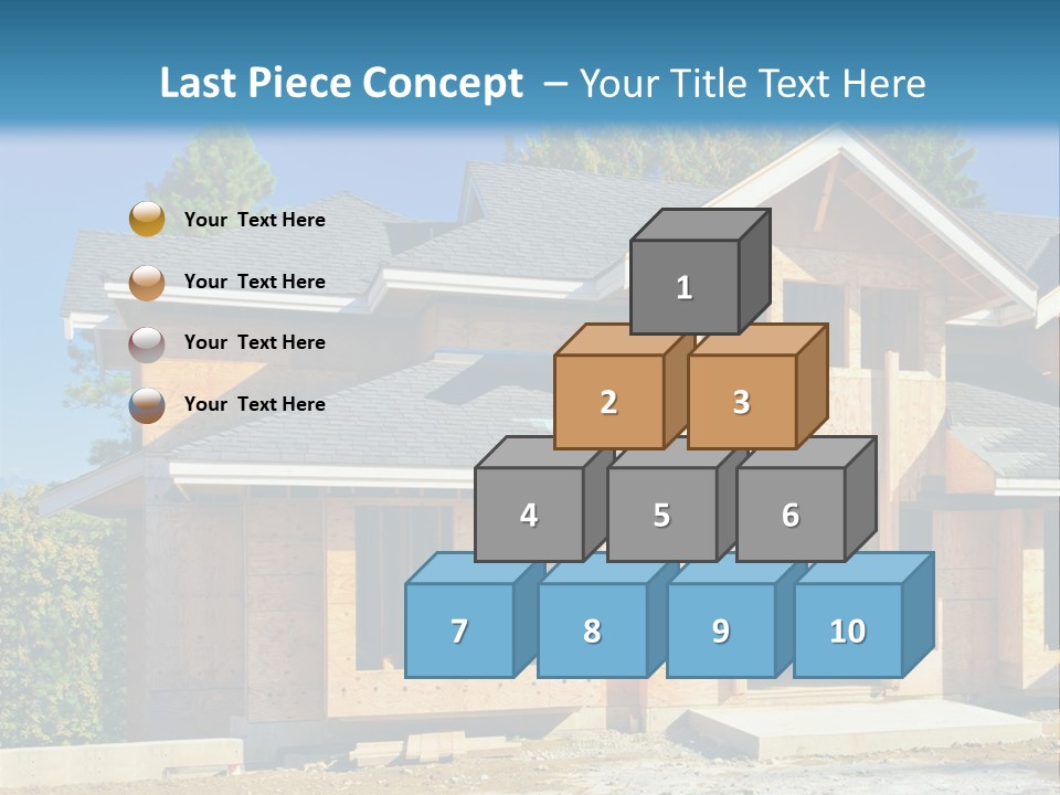 Attic Building Shingles PowerPoint Template