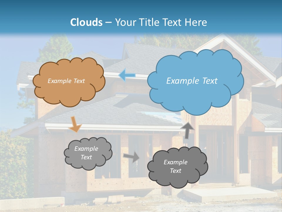 Attic Building Shingles PowerPoint Template