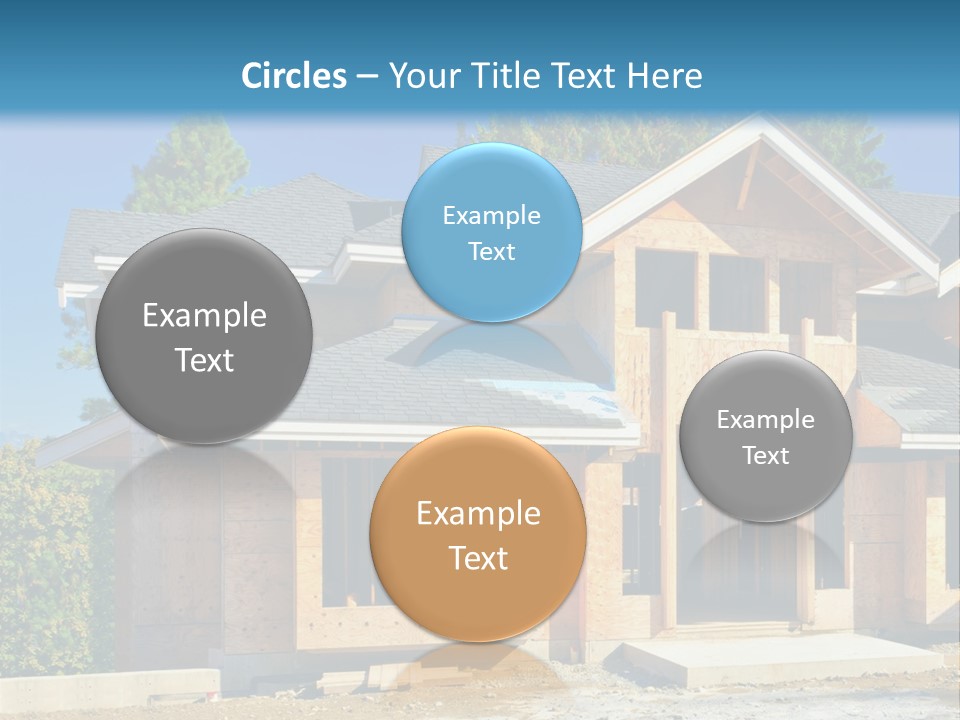 Attic Building Shingles PowerPoint Template