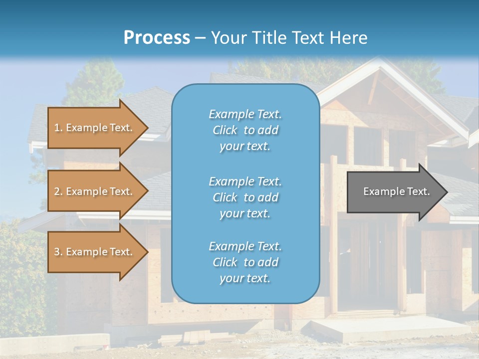 Attic Building Shingles PowerPoint Template