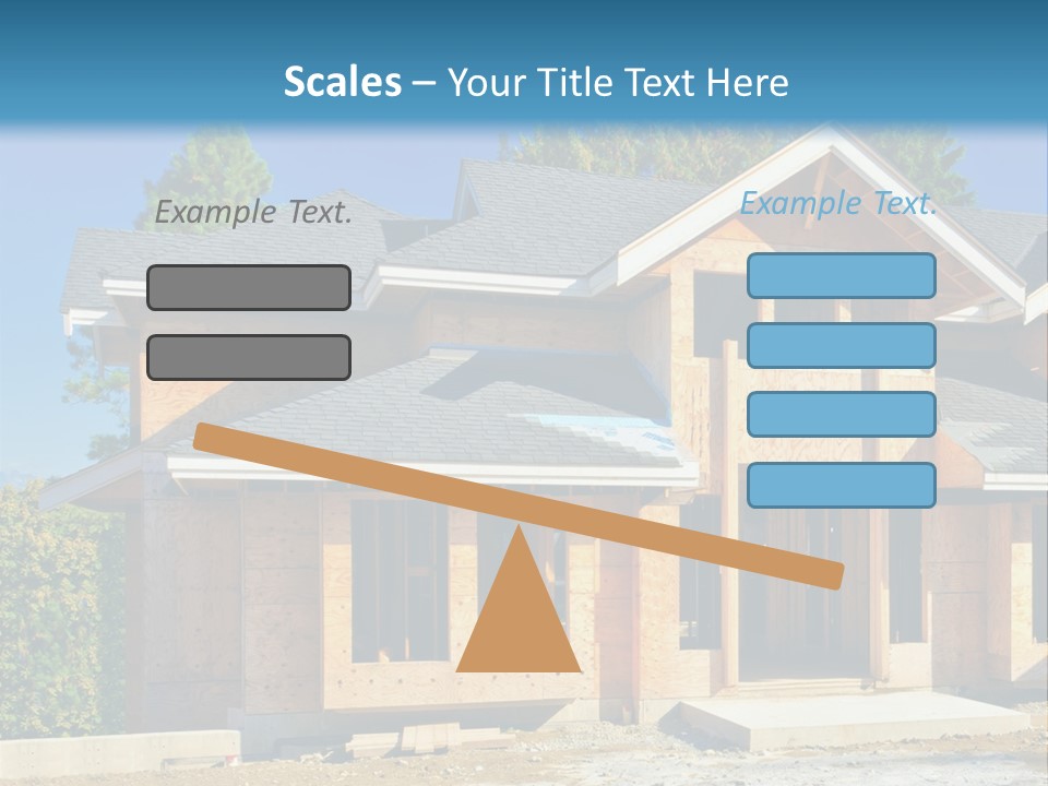 Attic Building Shingles PowerPoint Template