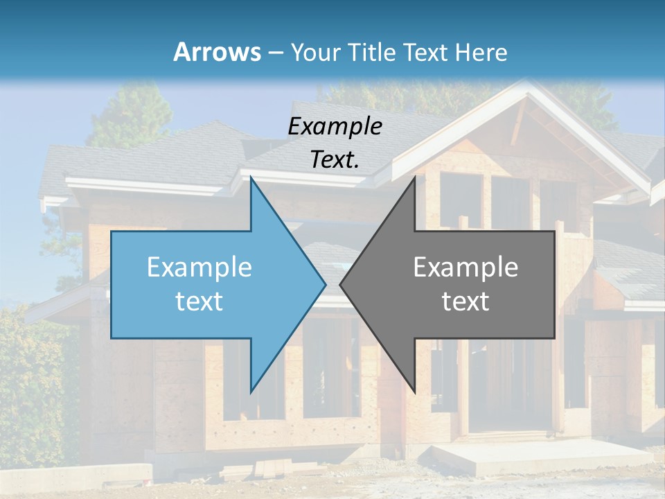 Attic Building Shingles PowerPoint Template