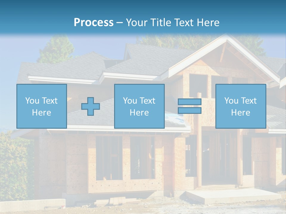 Attic Building Shingles PowerPoint Template
