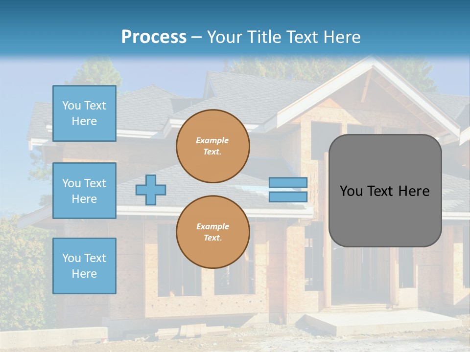 Attic Building Shingles PowerPoint Template
