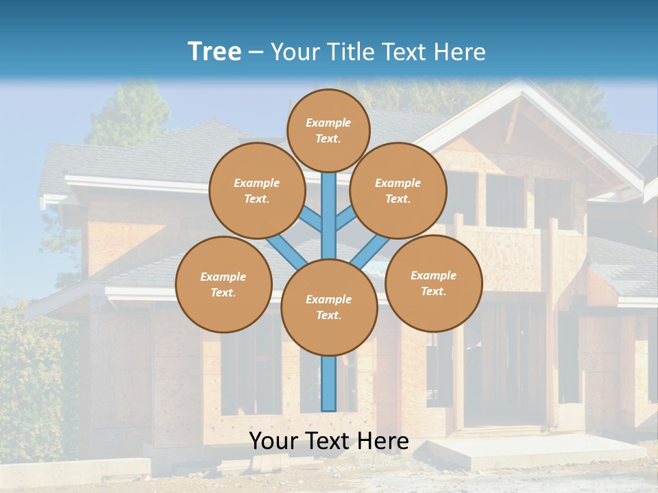 Attic Building Shingles PowerPoint Template