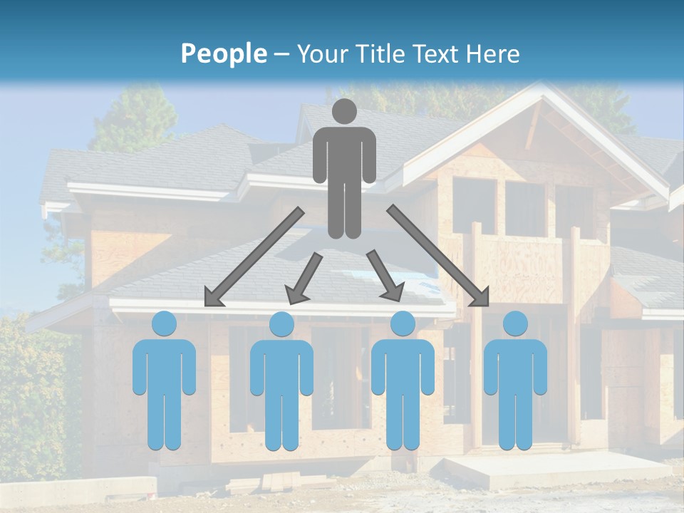 Attic Building Shingles PowerPoint Template