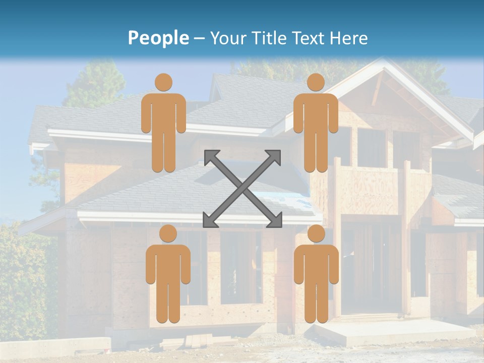 Attic Building Shingles PowerPoint Template