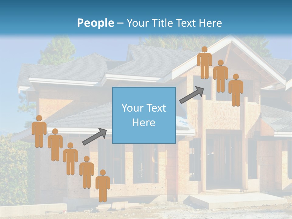 Attic Building Shingles PowerPoint Template