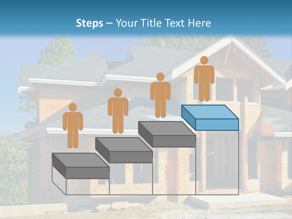 Attic Building Shingles PowerPoint Template