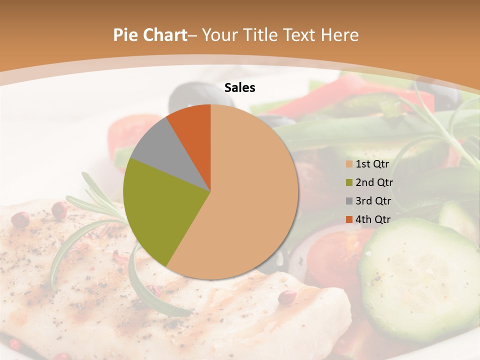 Cucumber Vegetables Chicken PowerPoint Template