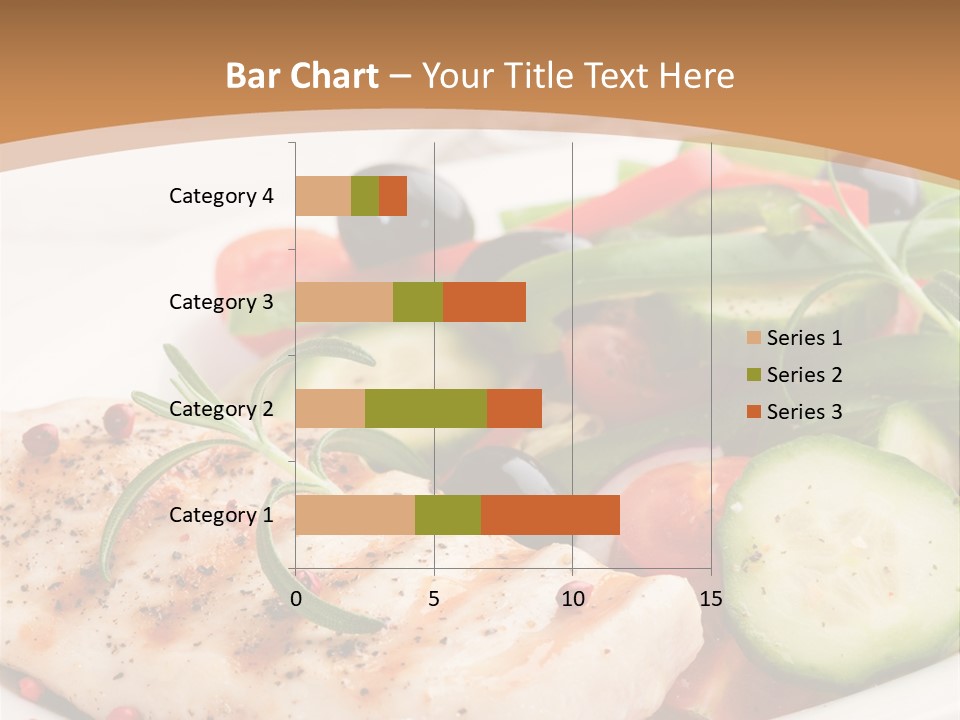 Cucumber Vegetables Chicken PowerPoint Template