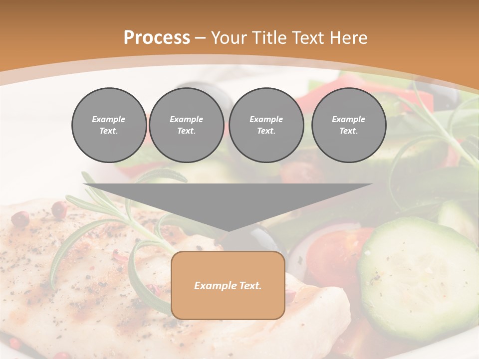 Cucumber Vegetables Chicken PowerPoint Template
