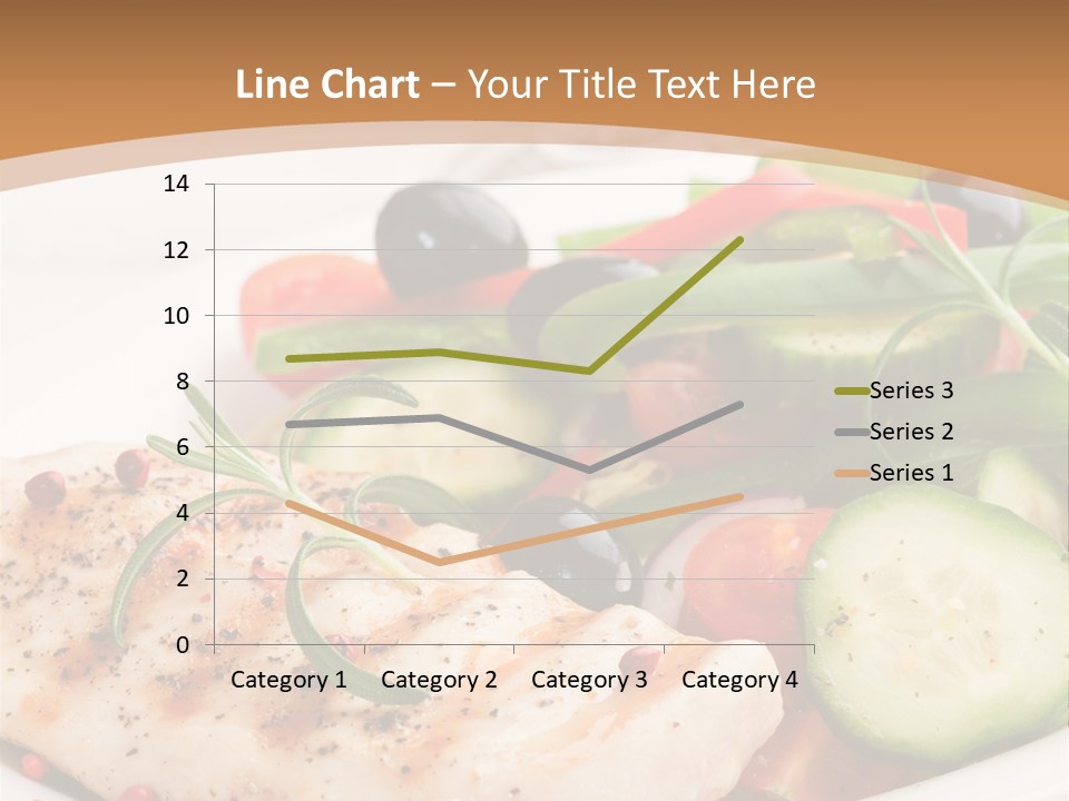 Cucumber Vegetables Chicken PowerPoint Template