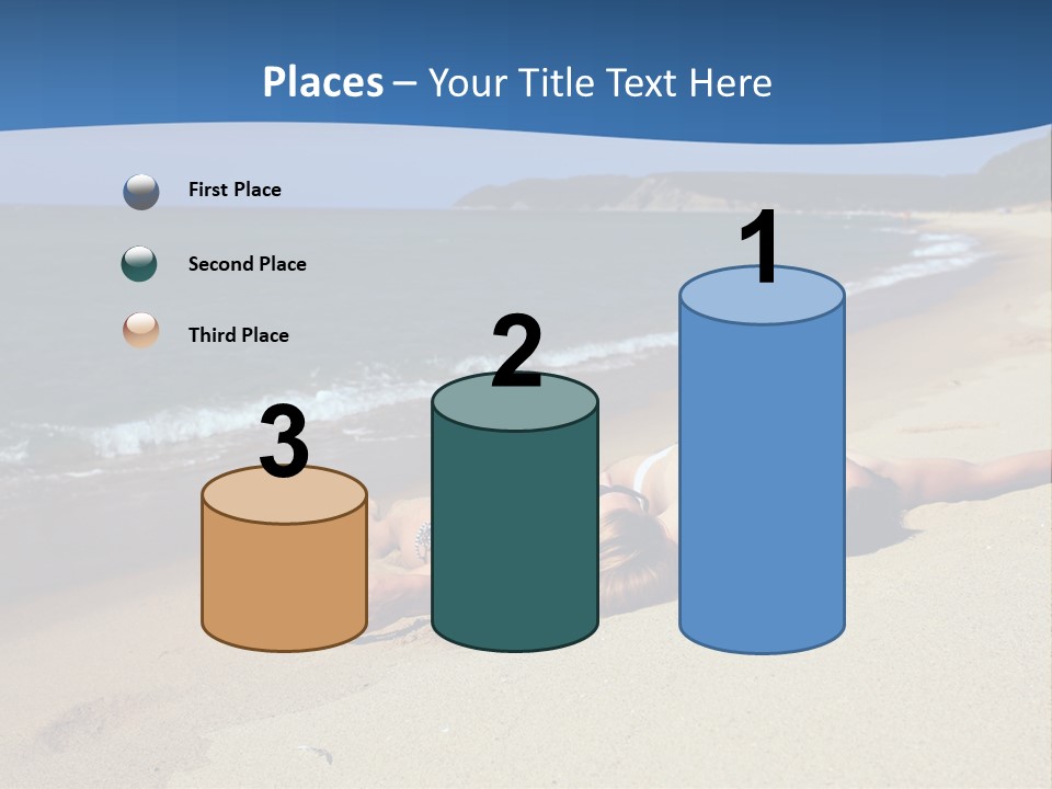 Tanning Portrait Man PowerPoint Template