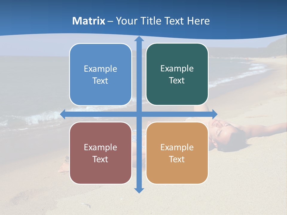 Tanning Portrait Man PowerPoint Template