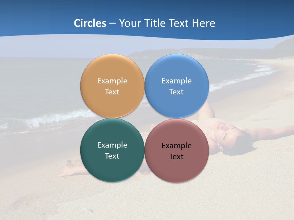 Tanning Portrait Man PowerPoint Template